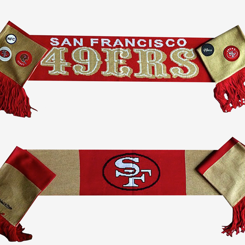 Mitchell & Ness 49ers Reversible Scarf